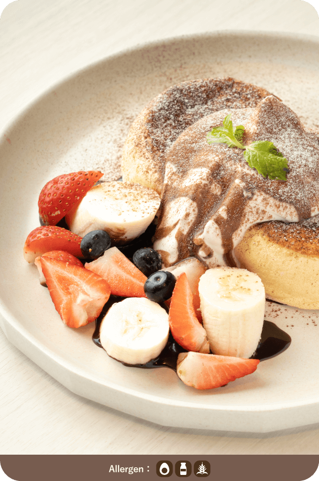 いちごチョコバナナパンケーキ